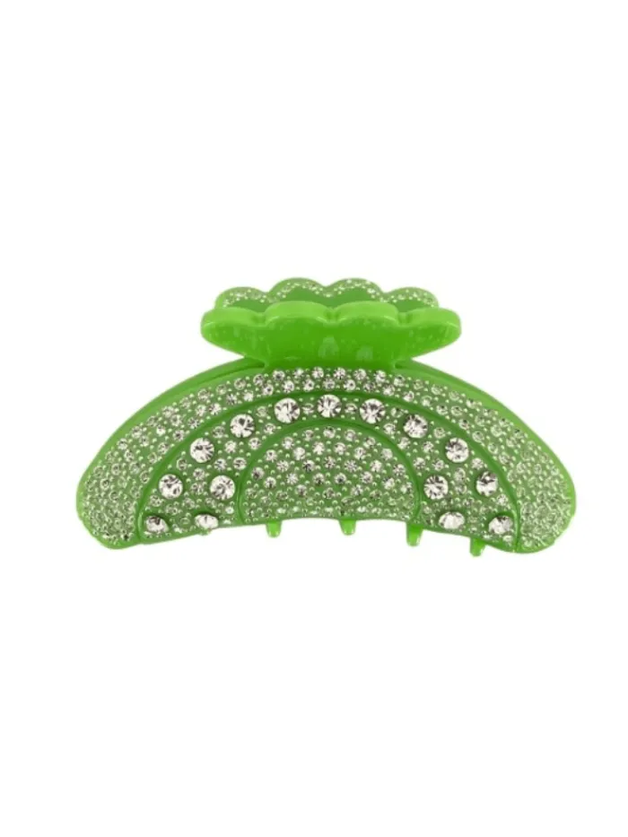 black_colour_t_hair_claw__0.webp Black Colour Hats & Hair Accessories | Gifts Under £50^T Hair Claw Premium Pastel Lime Green 5503 PG