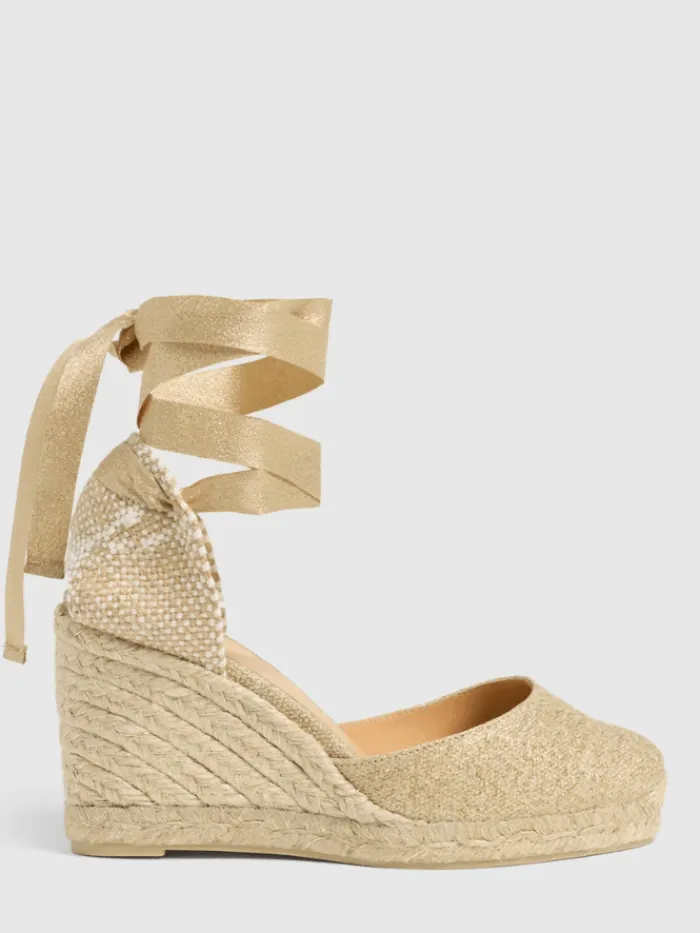 castaner_carina_wedge_esp_1.webp Castaner Footwear | Footwear^CARINA/8 Wedge Espadrilles In Light Gold 021767 3004