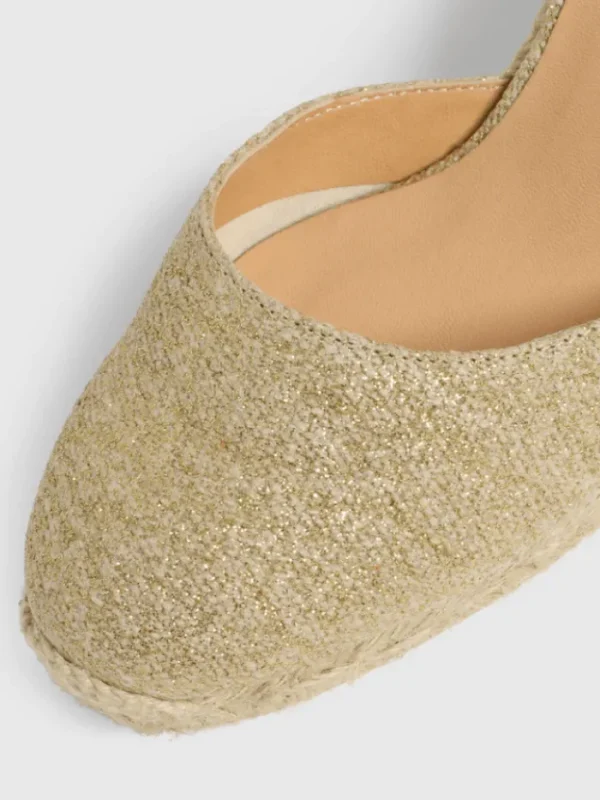 Castaner Footwear | Footwear^CARINA/8 Wedge Espadrilles In Light Gold 021767 3004