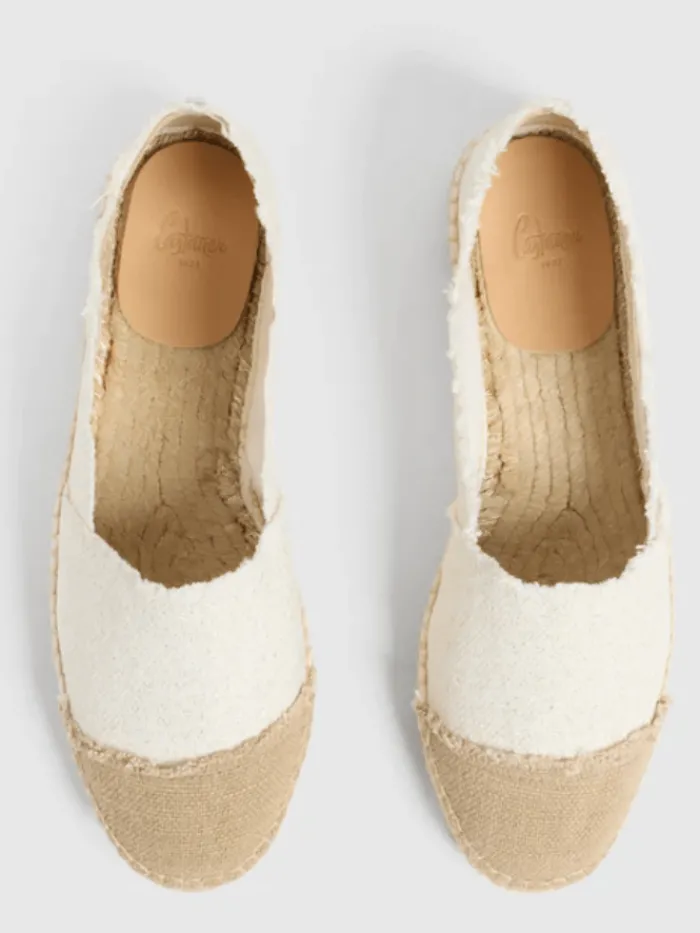 castaner_kampala_espadril_0.webp Castaner Footwear | Footwear^KAMPALA Espadrilles In White And Gold 022718 4078