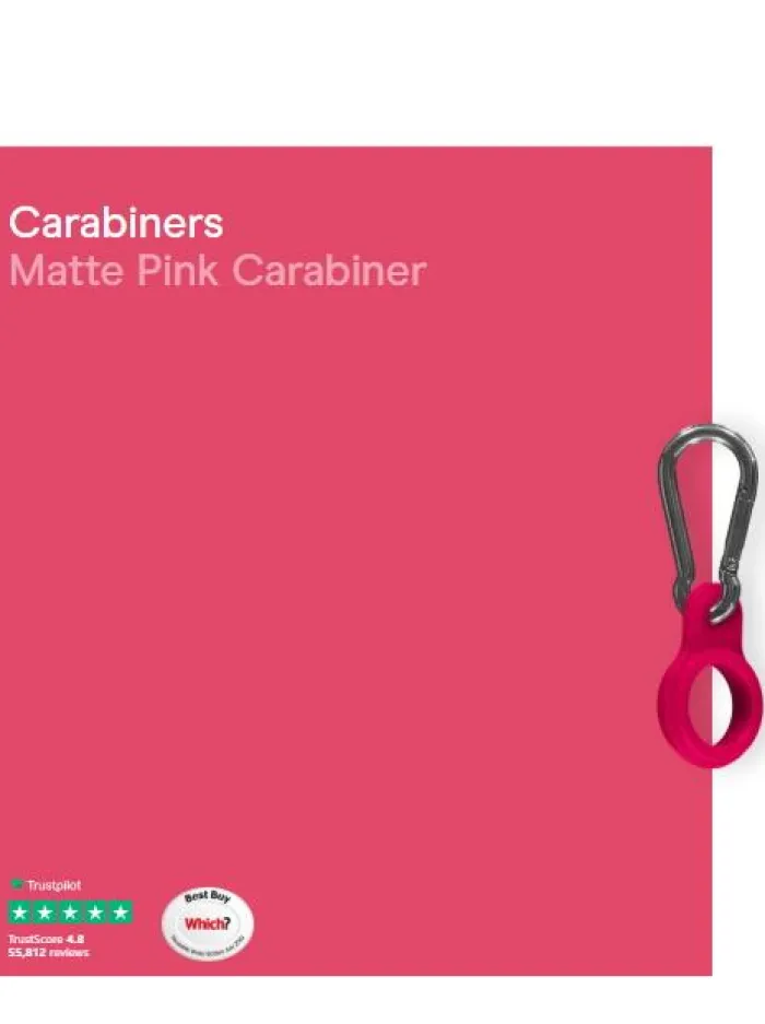 chillys_water_ss_bottle_c_0-6.webp Chilly's Water Bottles Gifts Under £50 | Water Bottles^Chilly's Water SS Bottle Carabiner Matt Pink CBCARMAPNK