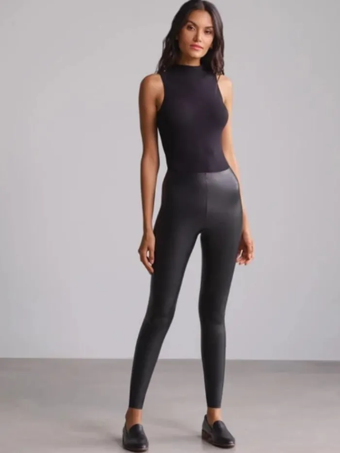 commando_ss_perfect_contr_0-1.webp Commando Trousers | Gifts Under £50^SS Perfect Control Black Vegan Leather Legging SLG06
