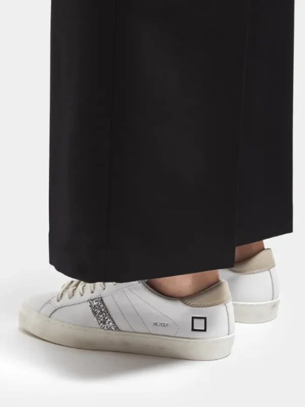 D.A.T.E. Footwear | Footwear^Hill Low Calf White Beige Trainers W401-HL-CA-HB
