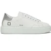 D.A.T.E. Footwear | Footwear^Sfera Laminated White Silver Trainers W401-SF-LM-WS