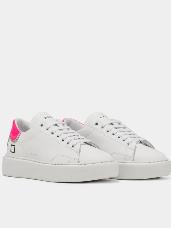 D.A.T.E. Footwear | Footwear^White Trainers SFERA FLUO WHITE FUXIA W997-SF-FL-WF