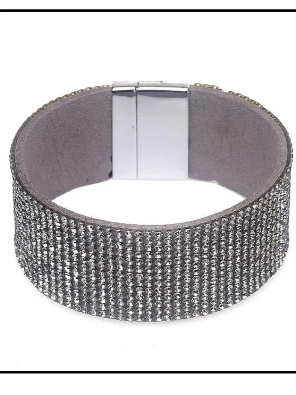 Black Colour Gifts Under £50^Diamanté T Bracelet B21614 Medium