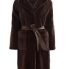 Freed Coats And Jackets | Faux Fur Edit^Lily Long Faux Fur Coat in Espresso