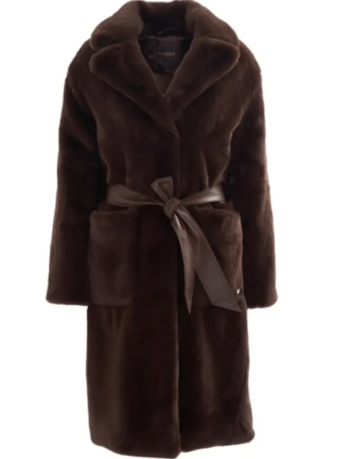 freed_lily_long_faux_fur__0-1.webp Freed Coats And Jackets | Faux Fur Edit^Lily Long Faux Fur Coat in Espresso