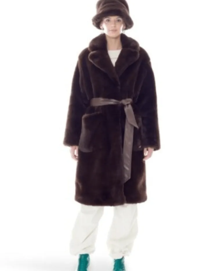 freed_lily_long_faux_fur__1-1.webp Freed Coats And Jackets | Faux Fur Edit^Lily Long Faux Fur Coat in Espresso