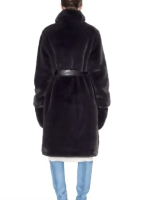 Freed Coats And Jackets | Faux Fur Edit^Lily Long Faux Fur Coat in Coal Black