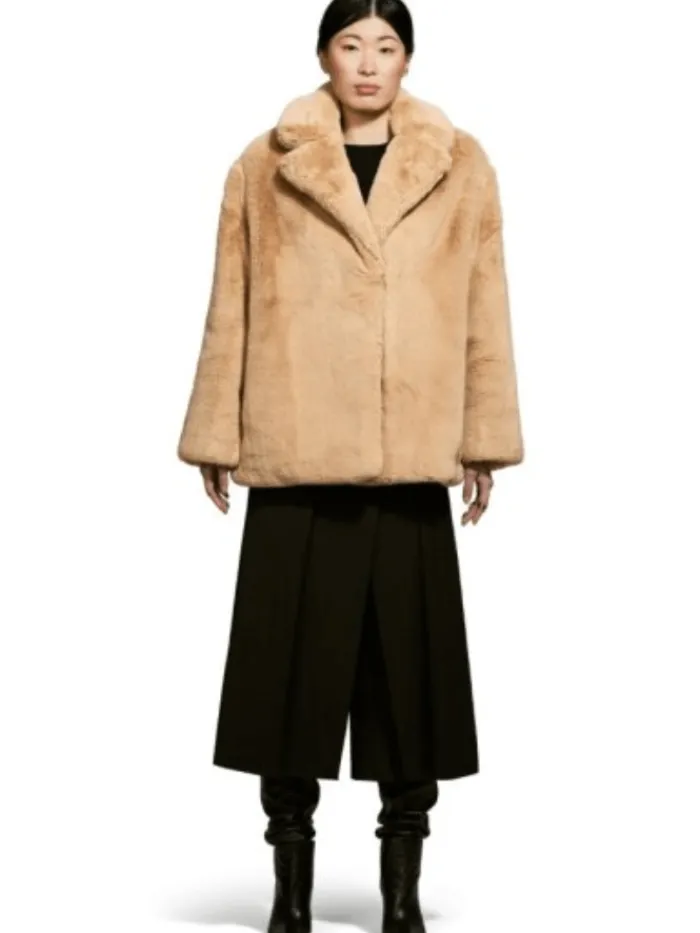 freed_riley_faux_fur_hip__1-1.webp Freed Coats And Jackets | Faux Fur Edit^Riley Faux Fur Hip Length Coat In Sand