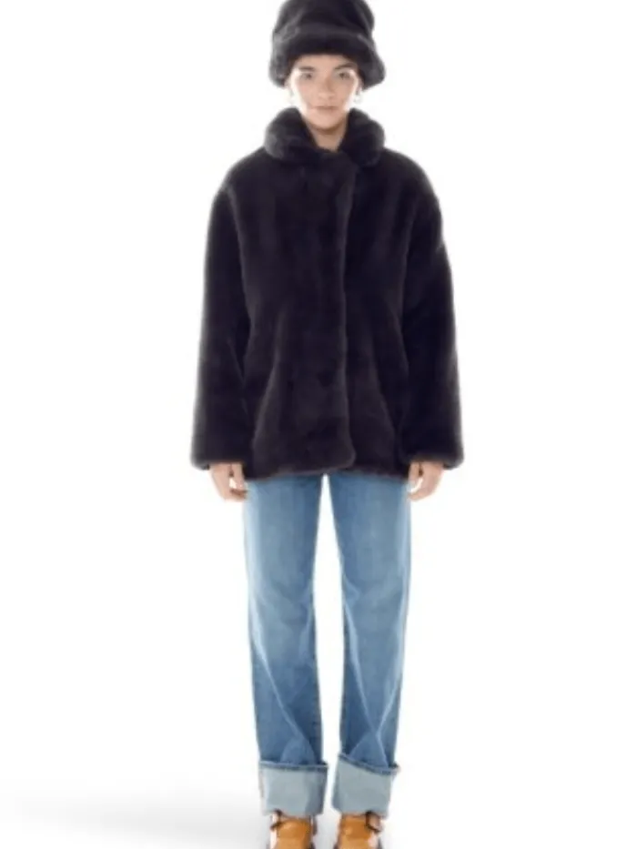 freed_riley_faux_fur_hip__1.webp Freed Coats And Jackets | Faux Fur Edit^Riley Faux Fur Hip Length Coat In Coal Black