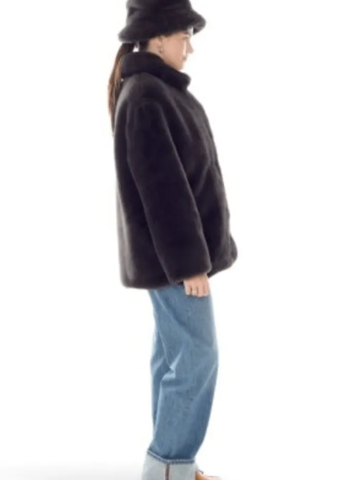 freed_riley_faux_fur_hip__2.webp Freed Coats And Jackets | Faux Fur Edit^Riley Faux Fur Hip Length Coat In Coal Black