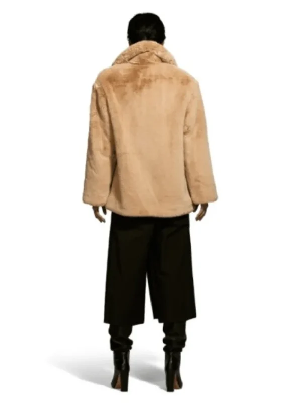 Freed Coats And Jackets | Faux Fur Edit^Riley Faux Fur Hip Length Coat In Sand