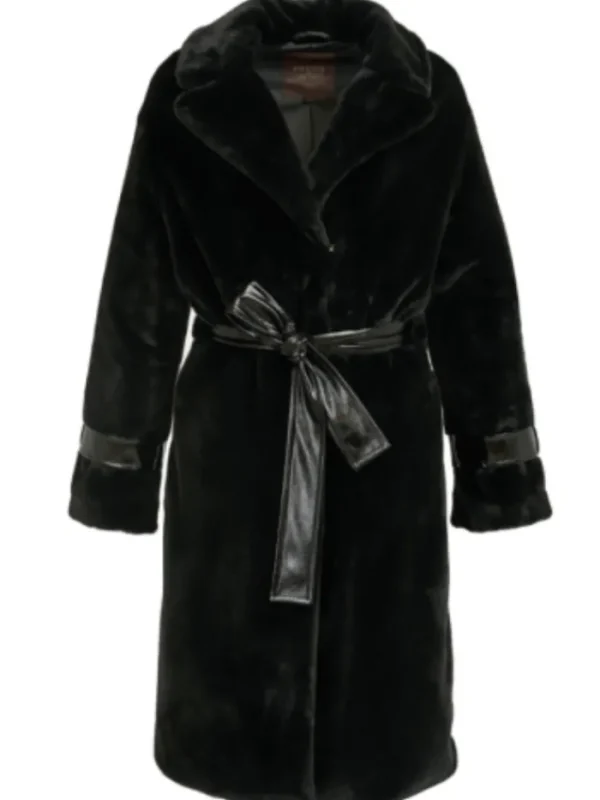 Freed Coats And Jackets | Faux Fur Edit^Violet Faux Fur Long Coat In Black