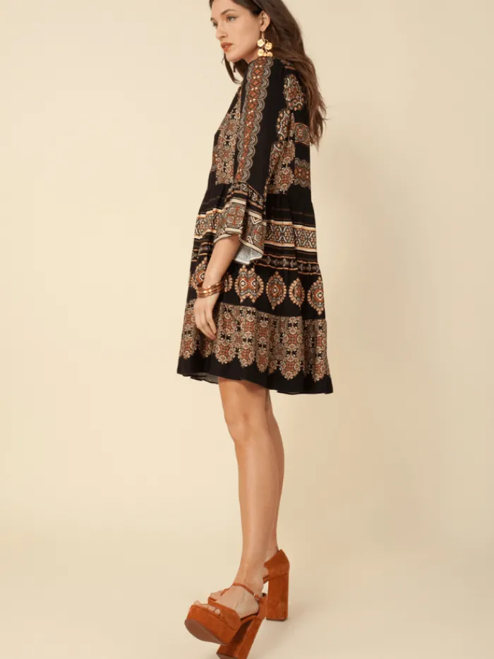 hale_bob_agathe_twill_min_2.webp Hale Bob Dresses | Party Wear^Agathe Twill Mini Dress 37EB6040