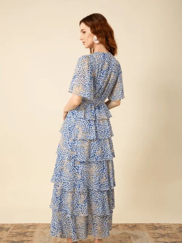Hale Bob Dresses | Party Wear^AINSLEY Blue Tiered Maxi Dress 46UB650A