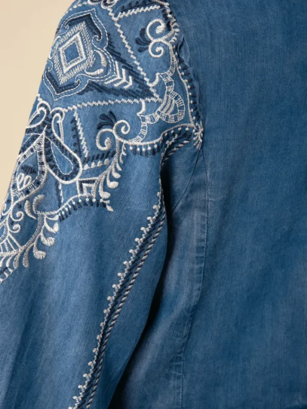 Hale Bob Dresses | Luxury Gifts^GABRIELA Chambray Mini Dress In Blue 45MW630T