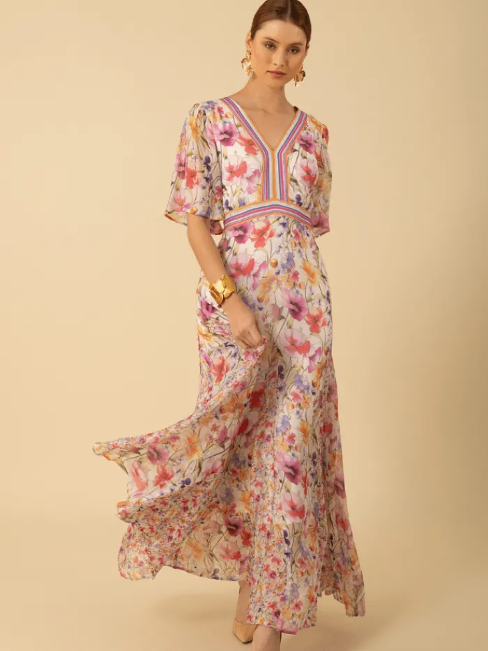 hale_bob_womens_mariam_ch_0.webp Hale Bob Dresses | Luxury Gifts^Women's MARIAM Chiffon Patterned Maxi Dress 51PS664A