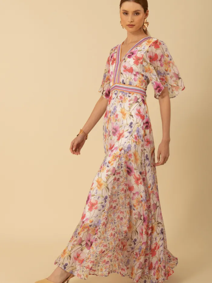 hale_bob_womens_mariam_ch_3.webp Hale Bob Dresses | Luxury Gifts^Women's MARIAM Chiffon Patterned Maxi Dress 51PS664A