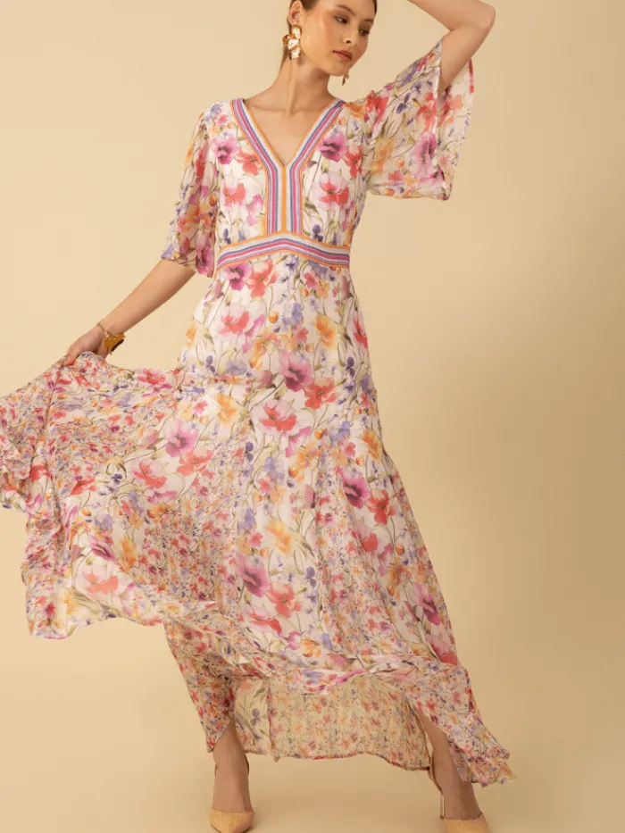 hale_bob_womens_mariam_ch_5.webp Hale Bob Dresses | Luxury Gifts^Women's MARIAM Chiffon Patterned Maxi Dress 51PS664A