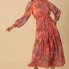 Hale Bob Dresses | Party Wear^Women's SHELBY Patterned Maxi Dress In Pink 4YDD630L Col PNK