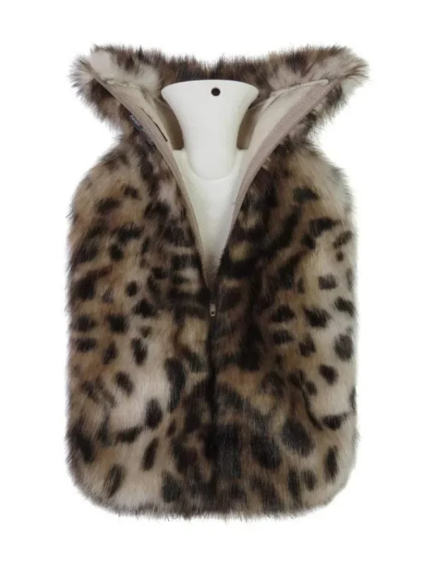 Helen Moore Faux Fur Accessories | Gifts Under £50^(CS) Mini Ocelot Faux Fur Hot Water Bottle