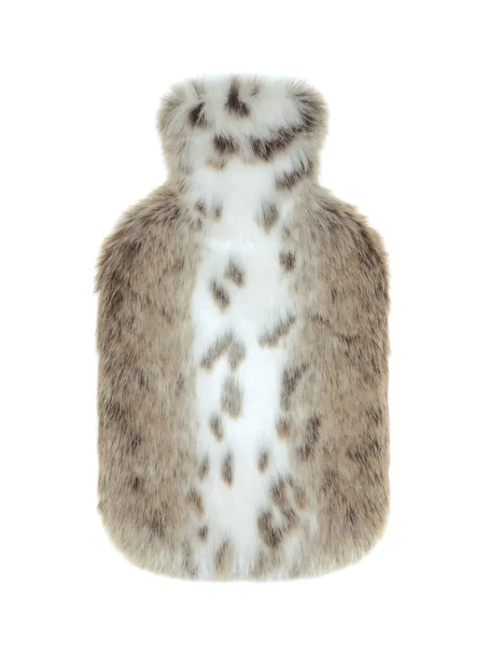 helen_moore_vegan_fur_lyn_0.webp Helen Moore Faux Fur Accessories | Gifts Under £100^Vegan Fur Lynx Animal Print Hot Water Bottle HBSLYN