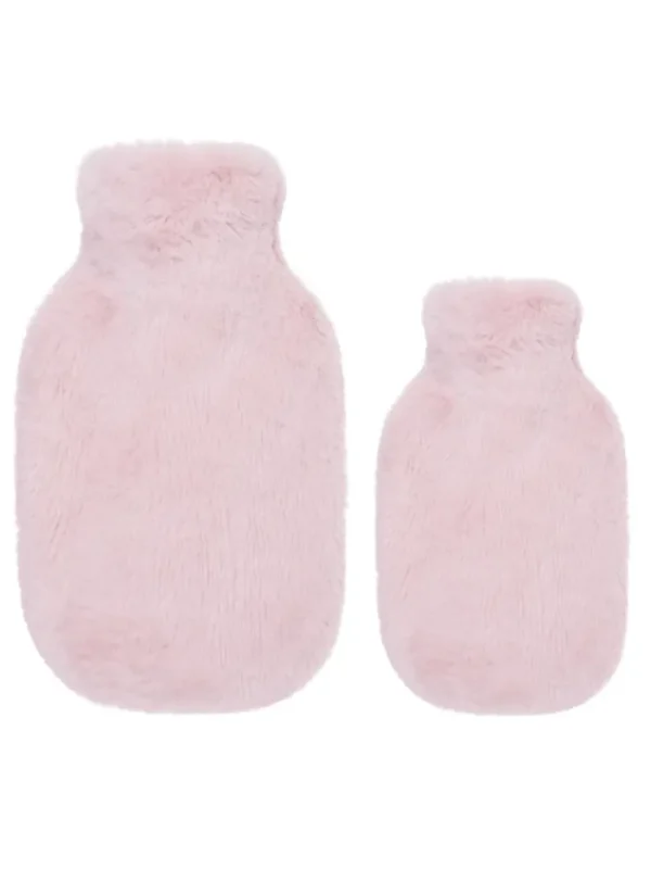 Helen Moore Faux Fur Accessories | Gifts Under £100^Vegan Fur Pink Blossom Cloud Hot Water Bottle HBSBLOC
