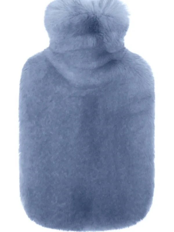 Helen Moore Faux Fur Accessories | Gifts Under £50^(CS) Mini T Blue Haze Faux Fur Hot Water Bottle
