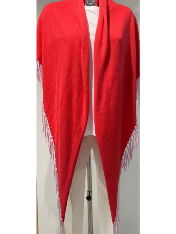 Herzen’s Angelegenheit Coats And Jackets | Knitwear^Women's Wool And Cashmere Deep Coral Cape With