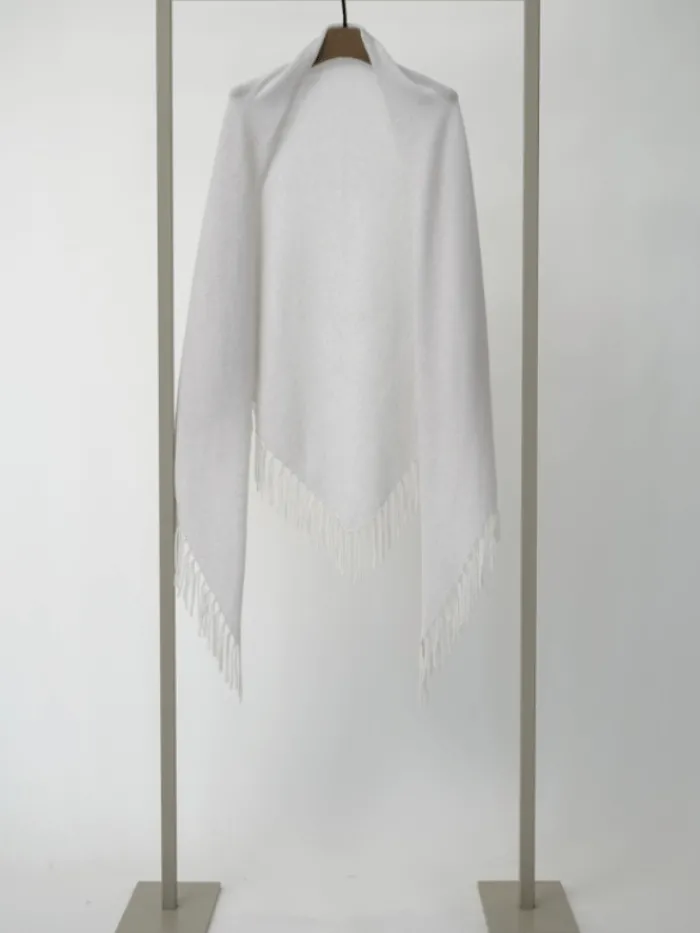 herzens_angelegenheit_wom_0-3.webp Herzen’s Angelegenheit Coats And Jackets | Knitwear^Women's Wool And Cashmere Pearl Grey Cape With