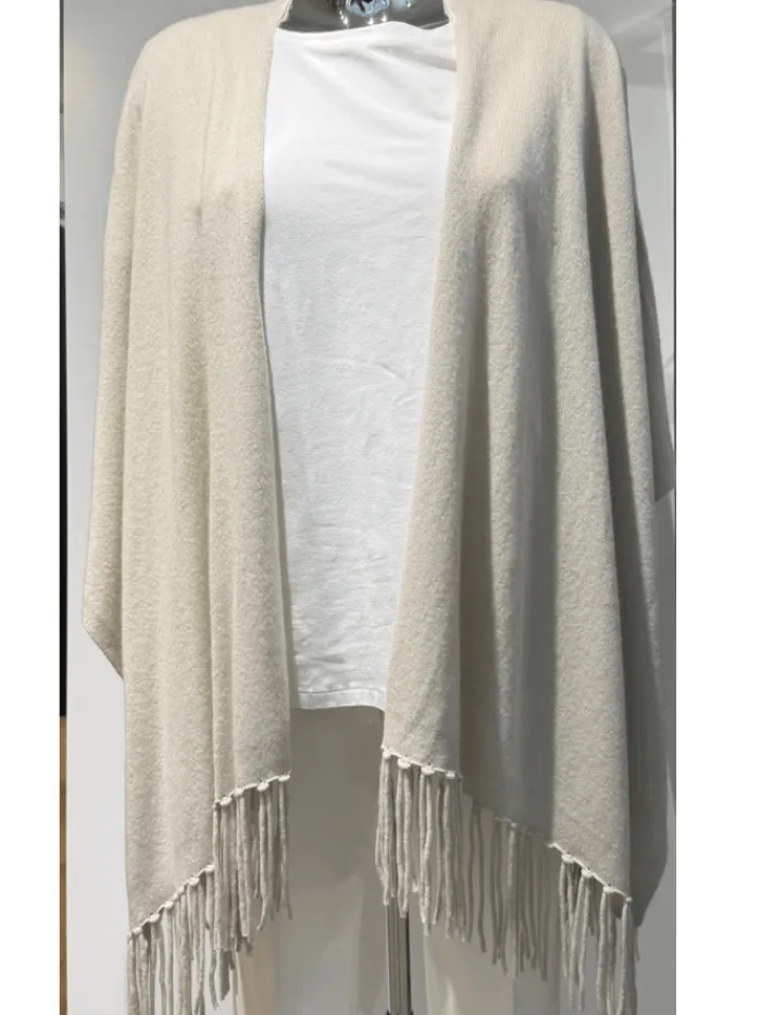 herzens_angelegenheit_wom_0-6.webp Herzen’s Angelegenheit Coats And Jackets | Knitwear^Women's Wool And Cashmere Open Fringe Cape In S
