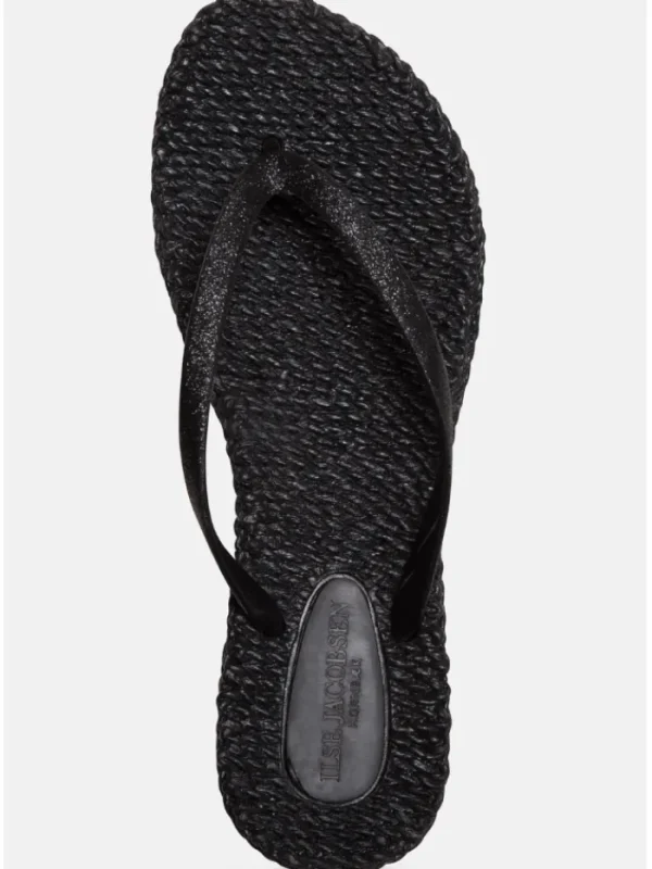 Ilse Jacobsen Footwear | Footwear^Flip Flops With Glitter Black CHEERFUL01 Col 01