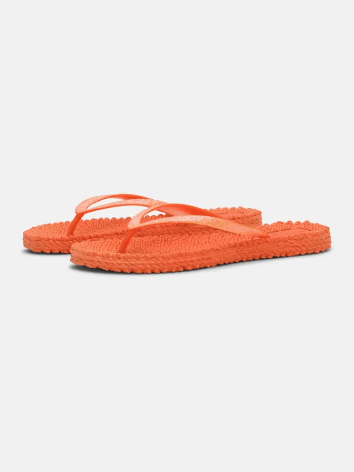 ilse_jacobsen_flip_flops__1.webp Ilse Jacobsen Footwear | Footwear^Flip Flops With Glitter In Hot Orange CHEERFUL01 Col 349