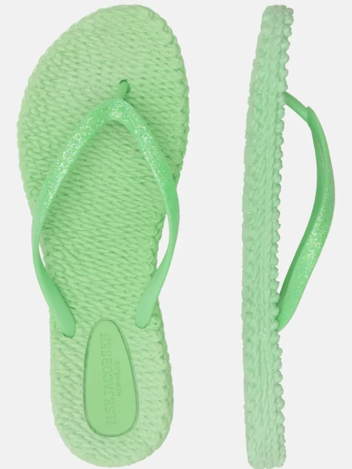 ilse_jacobsen_flip_flops__4-1.webp Ilse Jacobsen Footwear | Footwear^Flip Flops With Glitter In Bright Minty Green CHEERFUL01