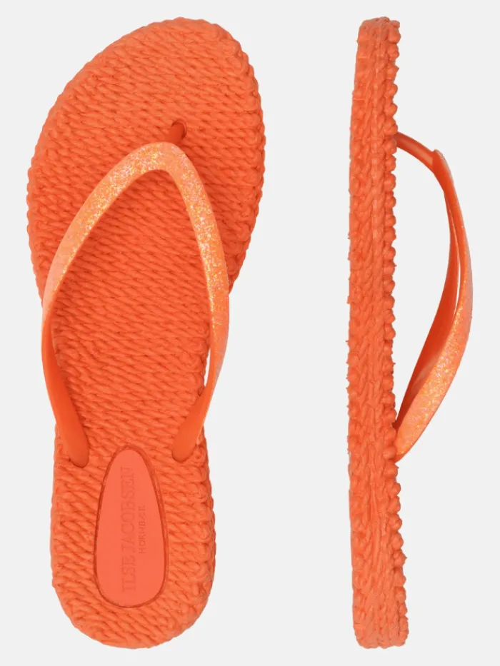 ilse_jacobsen_flip_flops__4.webp Ilse Jacobsen Footwear | Footwear^Flip Flops With Glitter In Hot Orange CHEERFUL01 Col 349