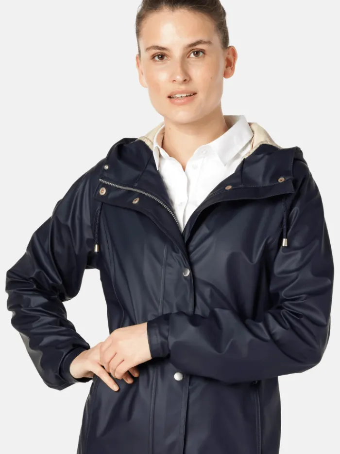 ilse_jacobsen_rain_rainco_3-1.webp Ilse Jacobsen Coats And Jackets | Rainwear^RAIN87 Raincoat Dark Indigo 660