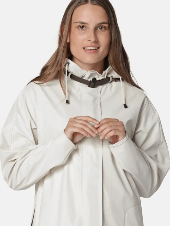 ilse_jacobsen_raincoat_in_3.webp Ilse Jacobsen Coats And Jackets | Rainwear^Raincoat In Milk Creme Rain71 121