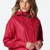 Ilse Jacobsen Coats And Jackets | Rainwear^T Deep Red Raincoat RAIN 71 303