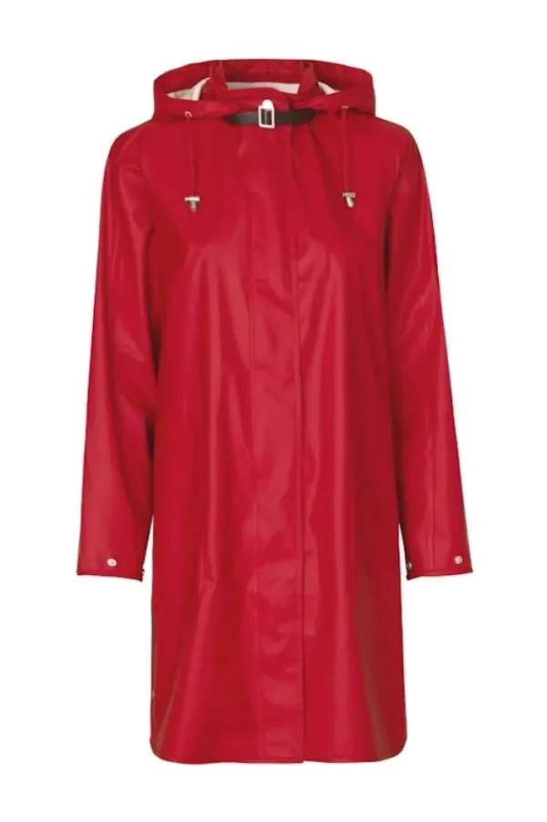 Ilse Jacobsen Coats And Jackets | Rainwear^T Deep Red Raincoat RAIN 71 303
