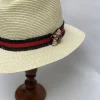 Izzi Hats Hats & Hair Accessories | Gifts Under £50^Izzi Accessories Cream Summer Fedora Hat With Black and Red Fringe Rib