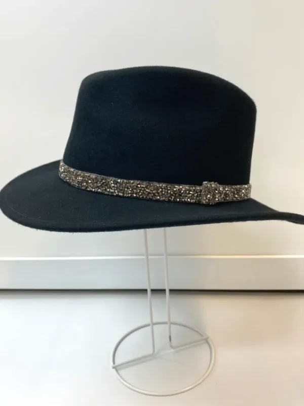 Izzi Hats Hats & Hair Accessories | Gifts Under £50^Izzi Accessories Fedora Black Hat With Sparkles