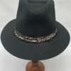Izzi Hats Hats & Hair Accessories | Gifts Under £50^Izzi Accessories Fedora Black Hat With Boucle Tweed Band