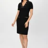 Joseph Ribkoff Dresses | Gifts Under £250^Black Silky Knit Shift Dress With Eyelets 241012 Col 11