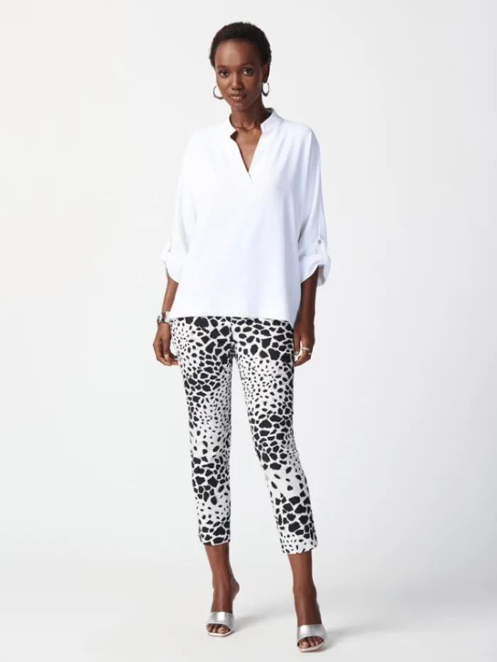 joseph_ribkoff_boxy_top_w_3.webp Joseph Ribkoff Tops | Gifts Under £250^Boxy Top with Dolman Sleeves In Vanilla 241039 Col 1761
