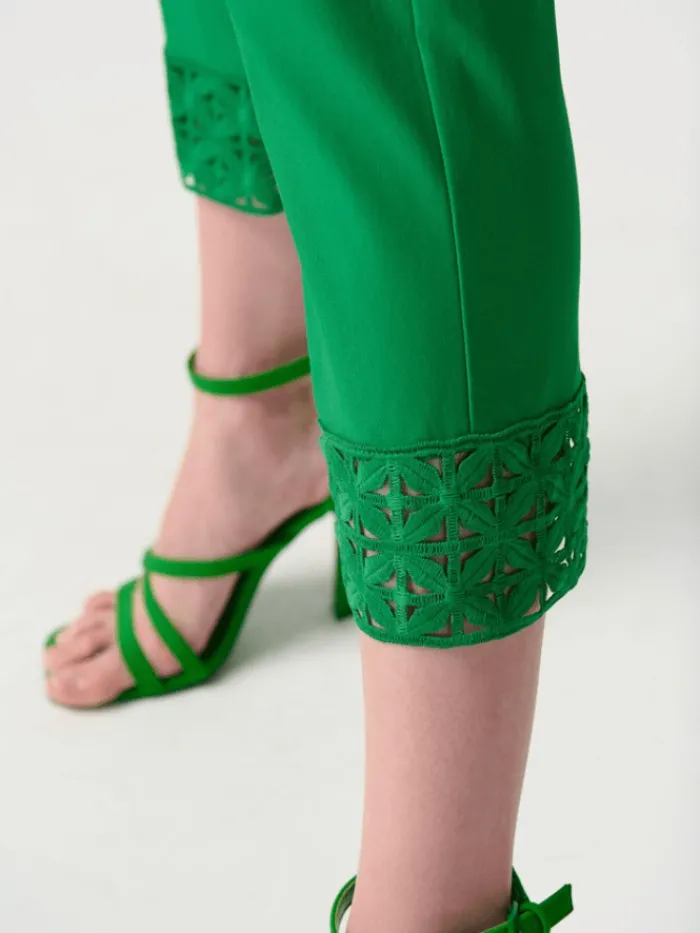 joseph_ribkoff_crop_pull__2.webp Joseph Ribkoff Trousers | Gifts Under £250^Crop Pull On Trousers In Island Green 241102 Col 4203