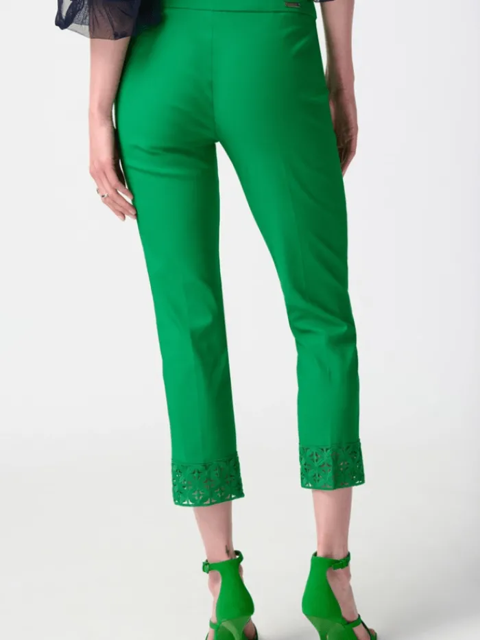 joseph_ribkoff_crop_pull__3.webp Joseph Ribkoff Trousers | Gifts Under £250^Crop Pull On Trousers In Island Green 241102 Col 4203