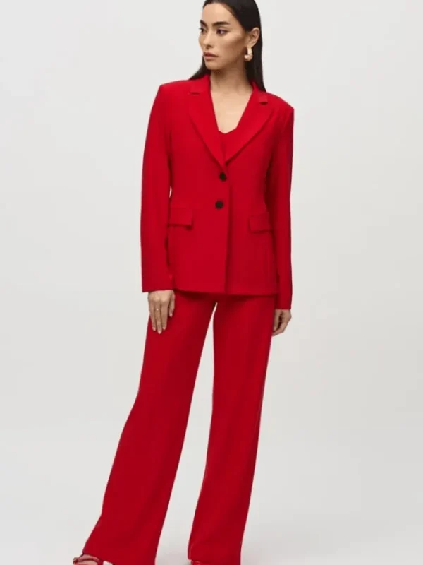 Joseph Ribkoff Coats And Jackets | Party Wear^Fitted Blazer In Lipstick Red 244095 Col 3229
