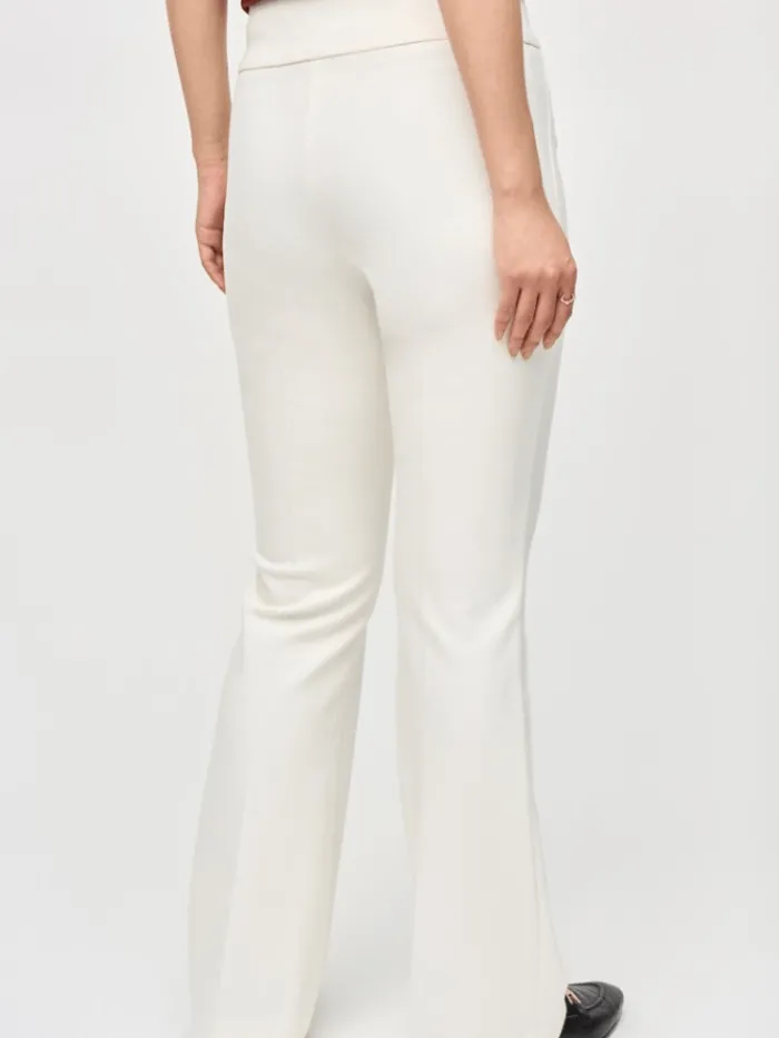 joseph_ribkoff_heavy_knit_4.webp Joseph Ribkoff Trousers | Gifts Under £250^Heavy Knit Flared Pull On Trousers In Vanilla 243307 Co